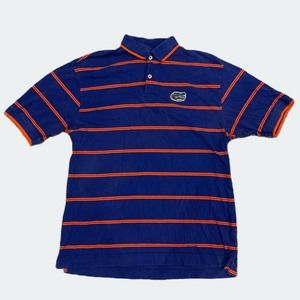 Vintage Florida Gators UF Crable‎ Sportswear Striped Polo Shirt Men’s Size Large
